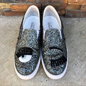 Chiara Ferragni Flirting Eyes Glitter Sneakers 9